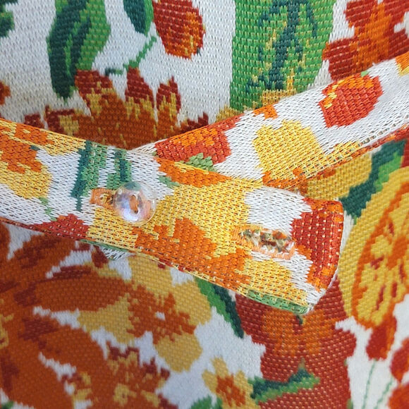 ZARA Floral Short Sleeve Mock Neck Jacquard Straight Sheath Midi Dress Size S - Picture 13 of 16